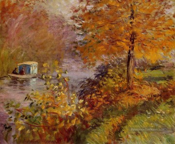 Le Studio Bateau Claude Monet Peinture à l'huile